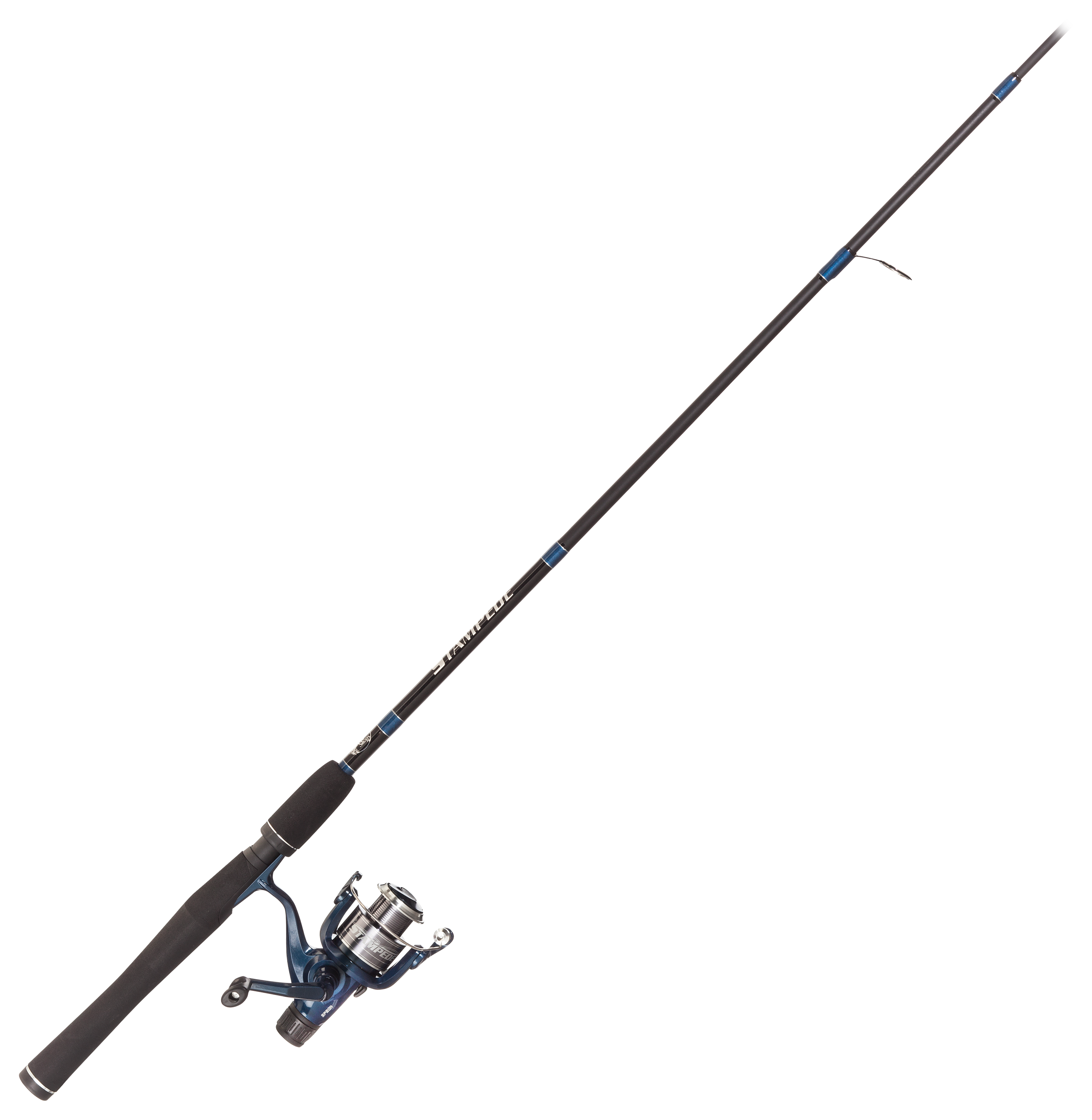 Bass Pro Shops Stampede Rear Drag Reel and Rod Spinning Combo Bass